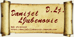 Danijel LJubenović vizit kartica